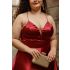 Vestido Bordô Plus size