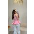 Blusa Aurora peplum