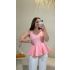 Blusa Aurora peplum