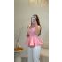Blusa Aurora peplum