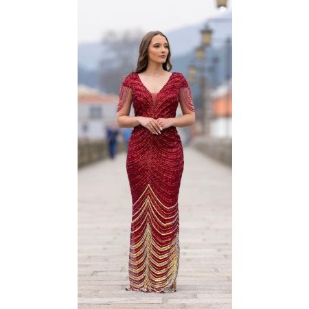 Vestido Lantejoulas Cerimónia