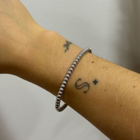 Escrava Prateada Bolinhas