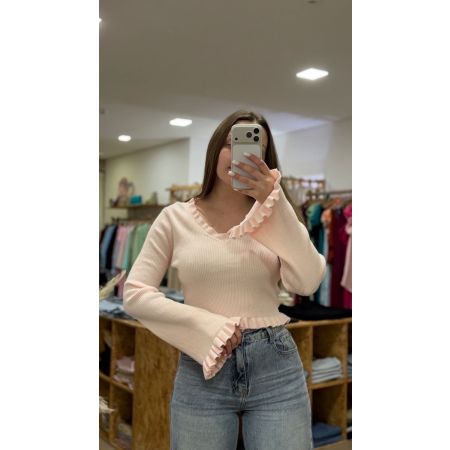 Camisola Curta Manga Larga