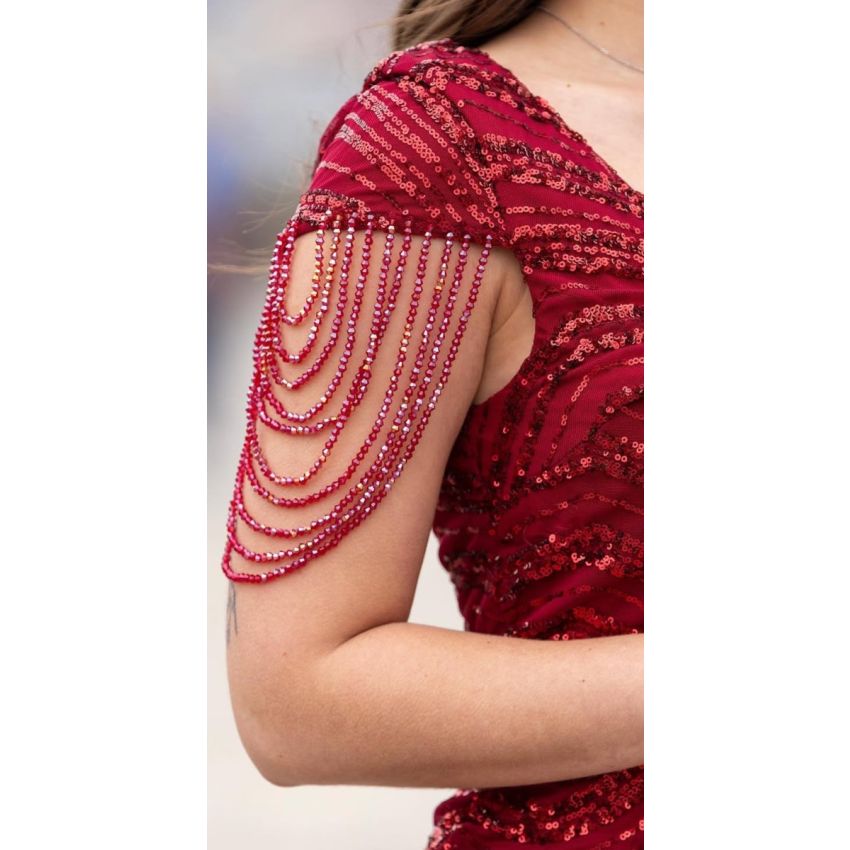 Vestido Lantejoulas Cerimónia