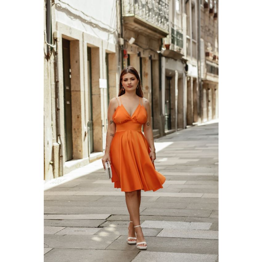 Vestido Curto Laranja