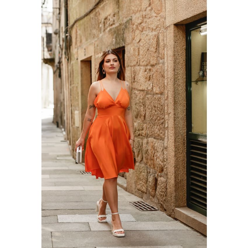 Vestido Curto Laranja