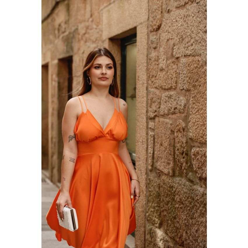 Vestido Curto Laranja