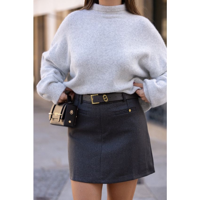 Saia com forro calção & Cinto