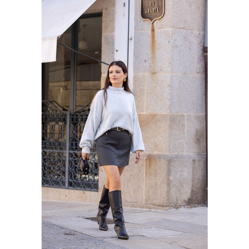 Saia com forro calção & Cinto