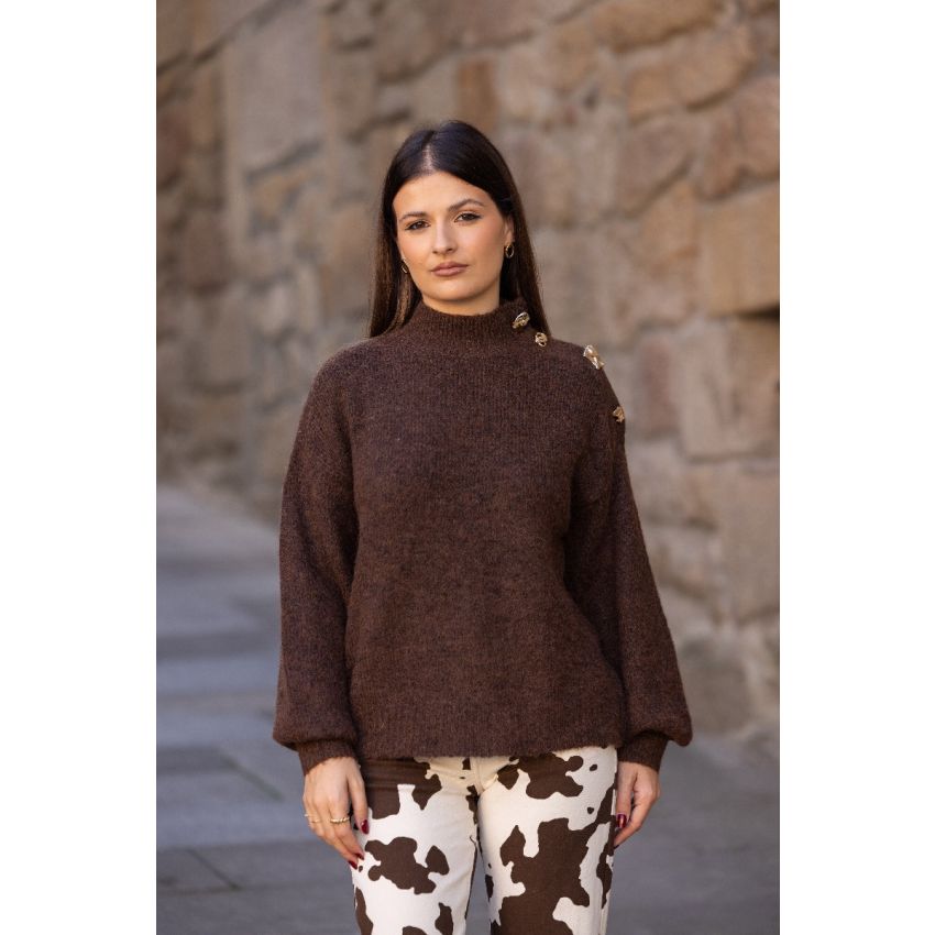 Malha Botões Dourados