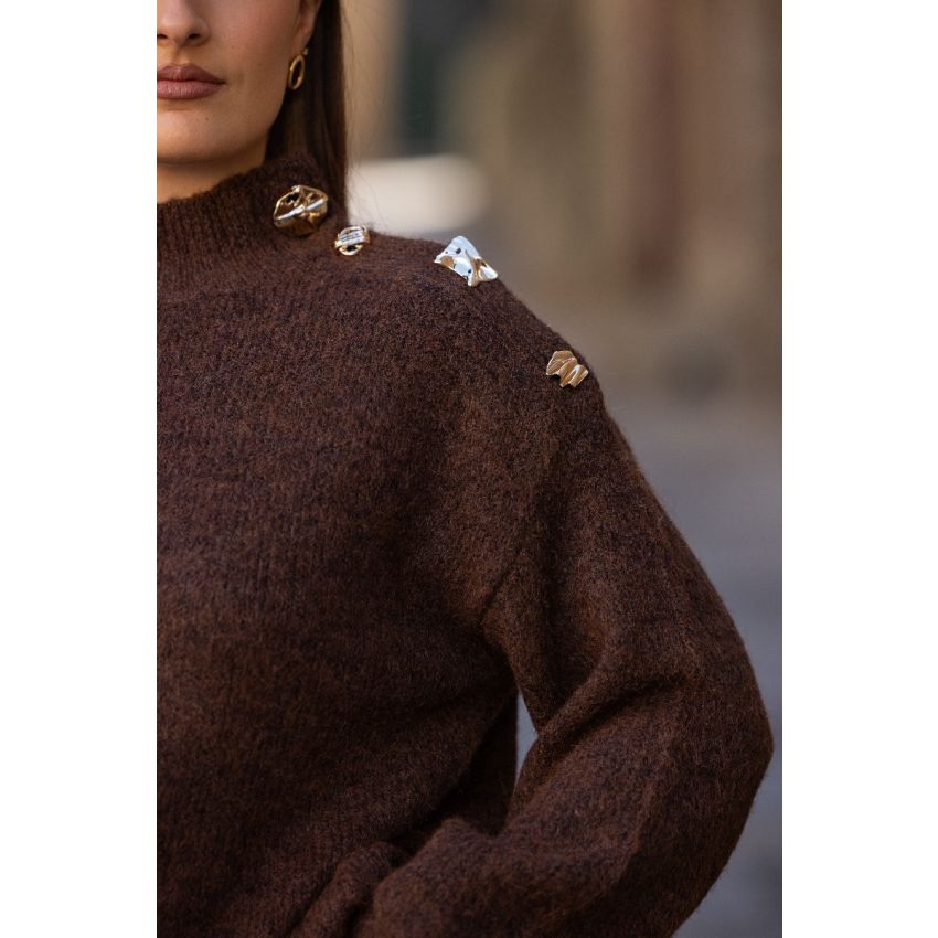 Malha Botões Dourados