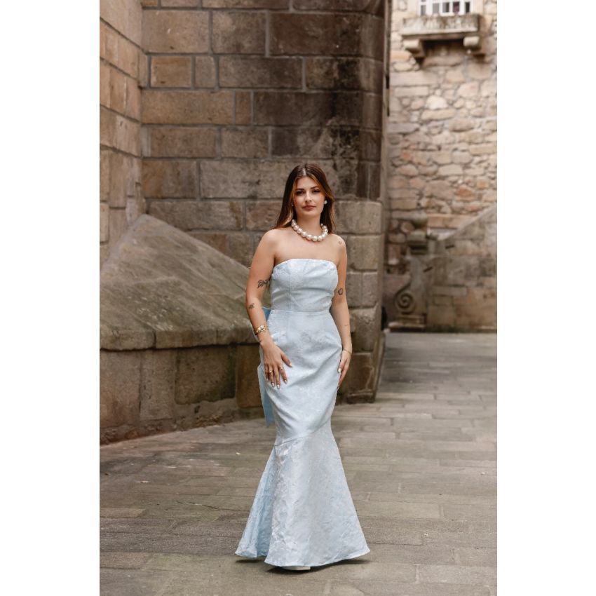 Vestido Laço Aurora Azul