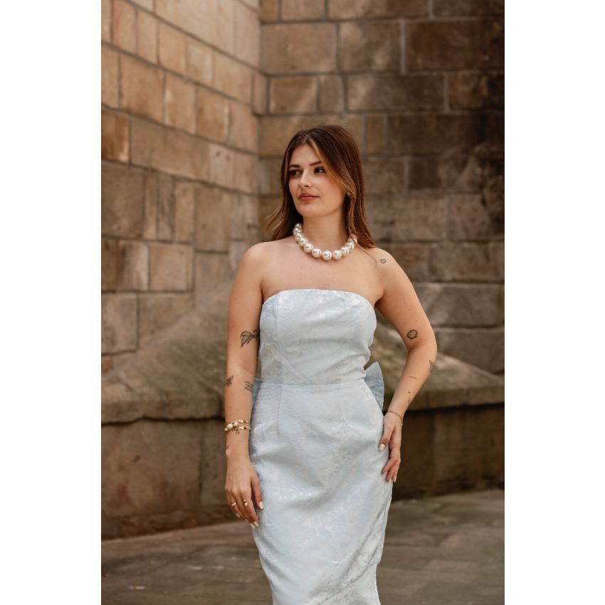 Vestido Laço Aurora Azul