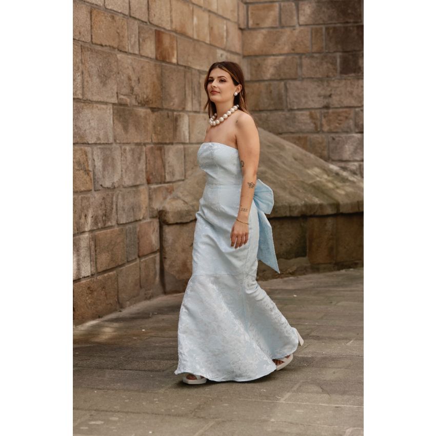 Vestido Laço Aurora Azul