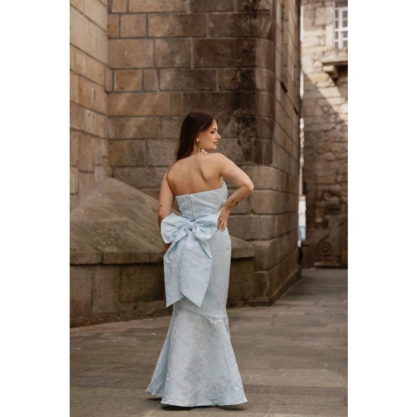 Vestido Laço Aurora Azul