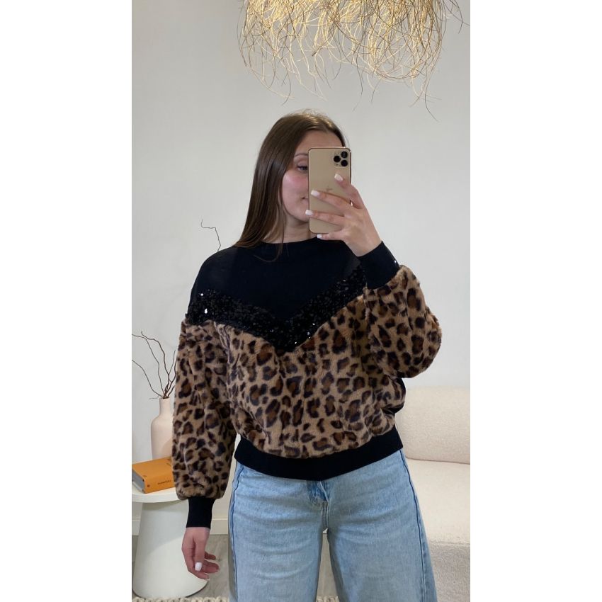 Camisola Lantejoulas e Tigresa