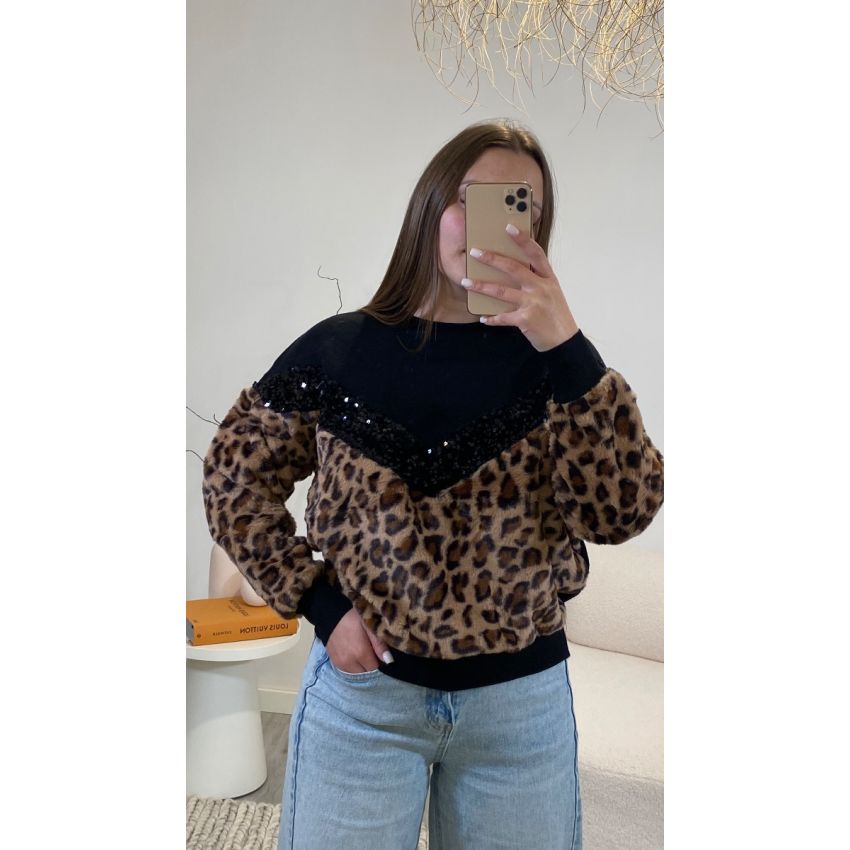 Camisola Lantejoulas e Tigresa