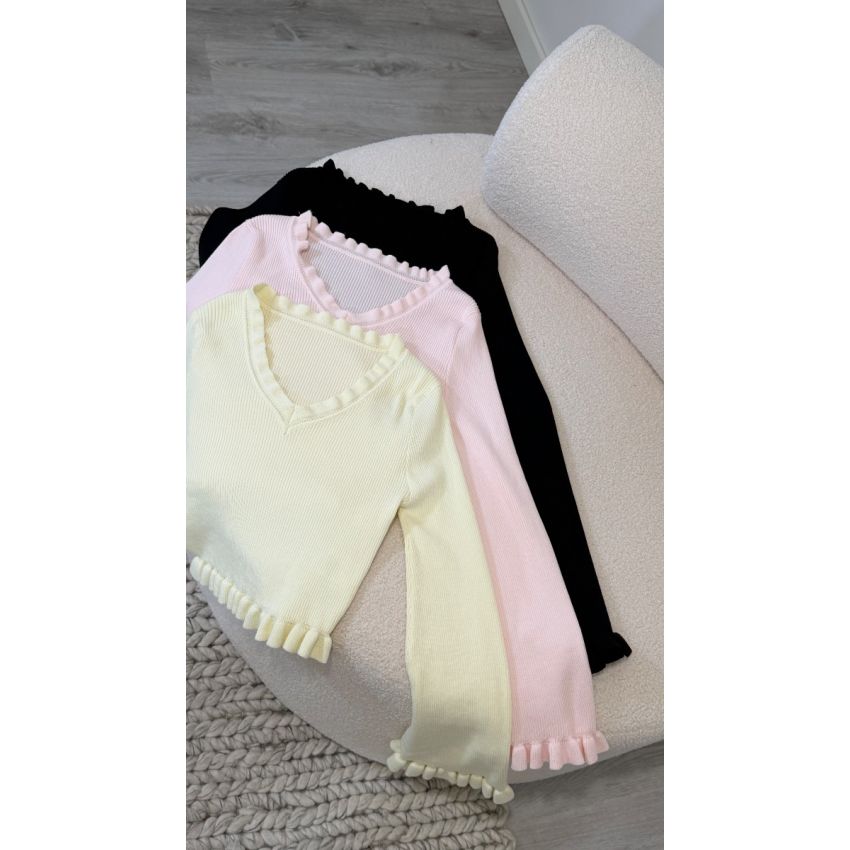 Camisola Curta Manga Larga