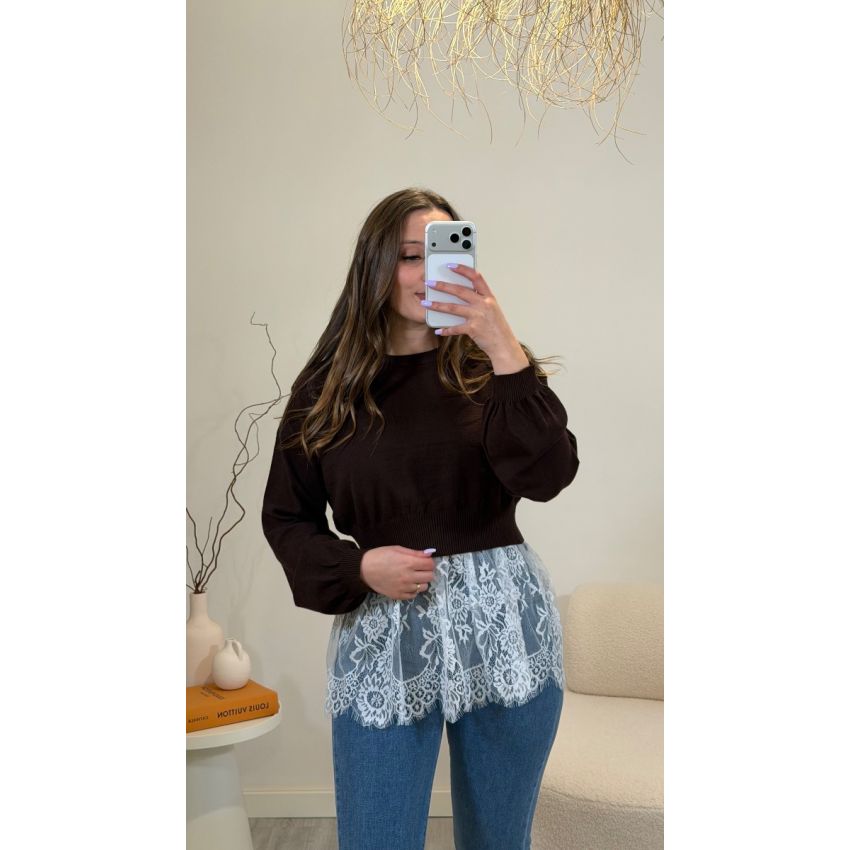 Duo Top Renda + Camisola