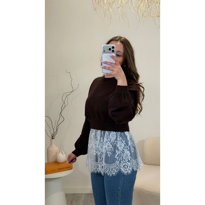 Duo Top Renda + Camisola