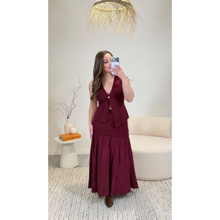 Colete botão dourado