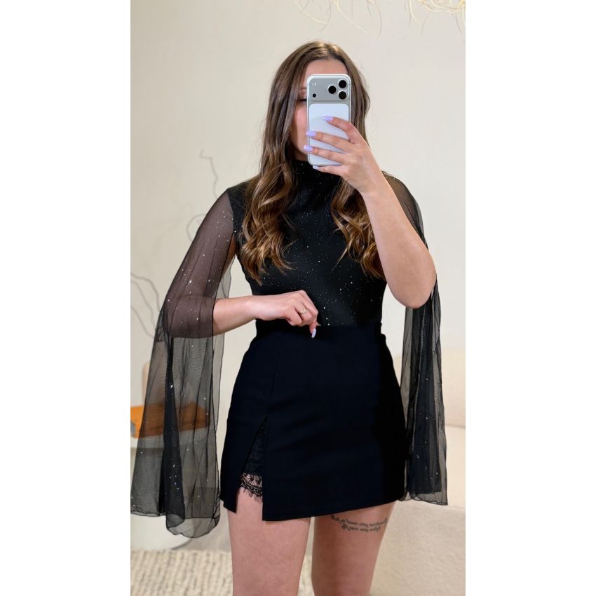 Saia Calção detalhe renda