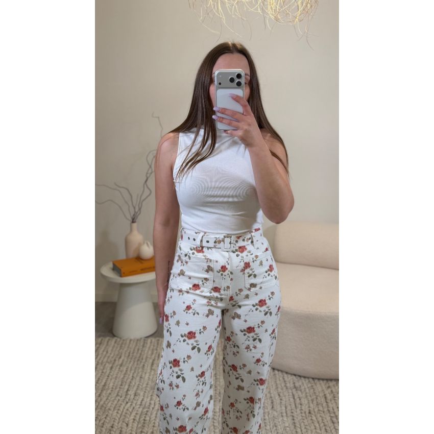 Calças Primavera Flores