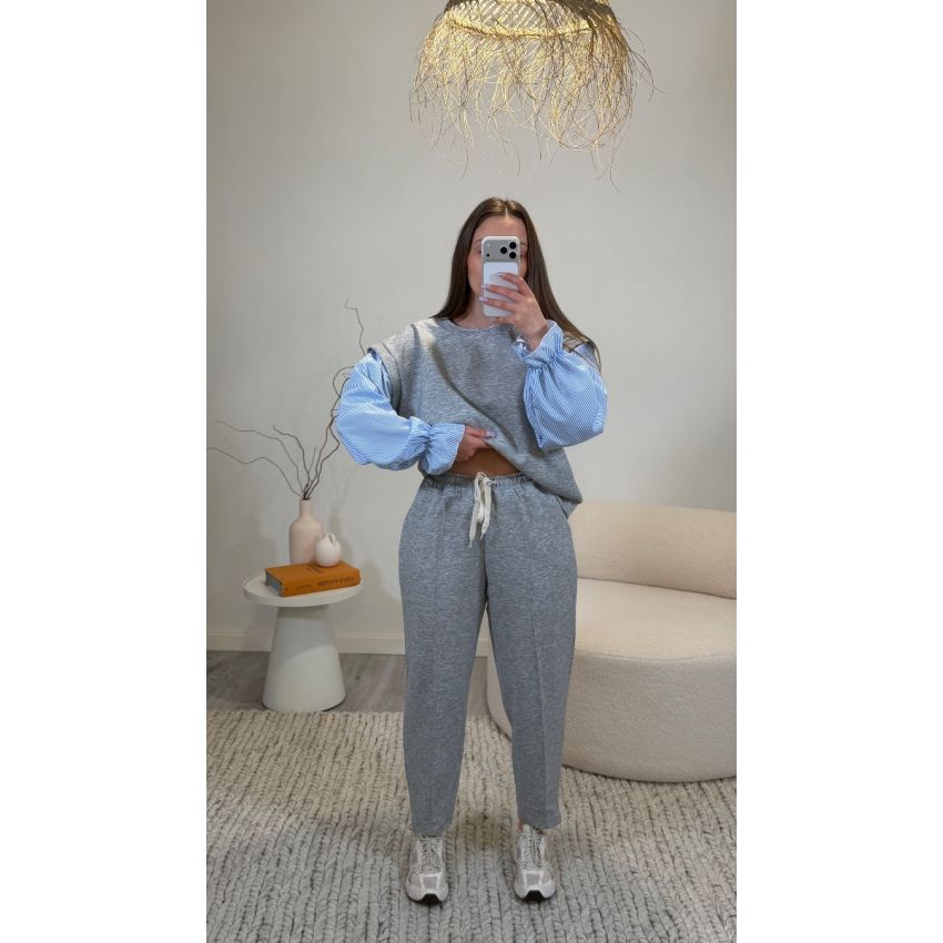 Conjunto Manga efeito Camisa