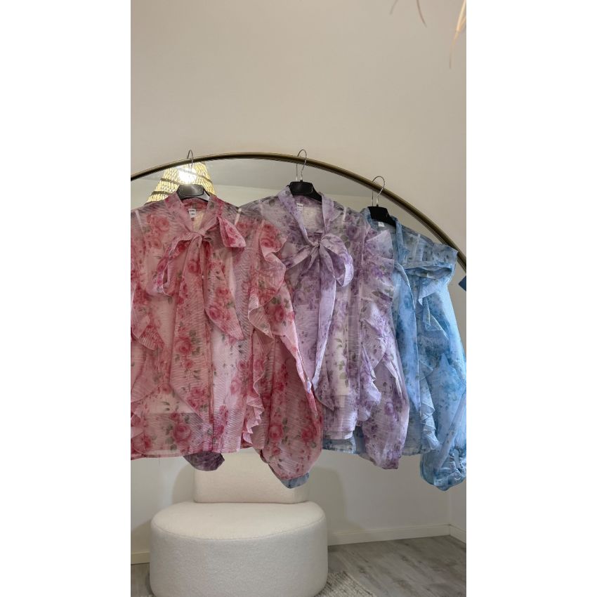 Blusa Flores com top básico