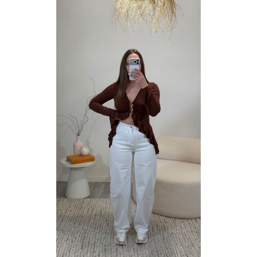 Calças Balloon Brancas Monday