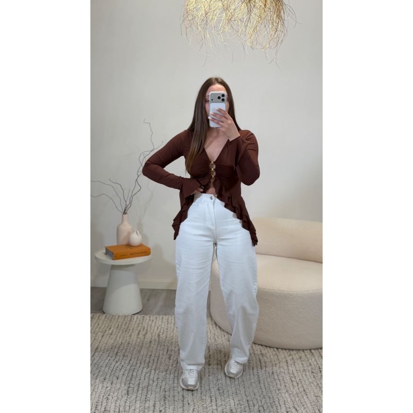 Calças Balloon Brancas Monday