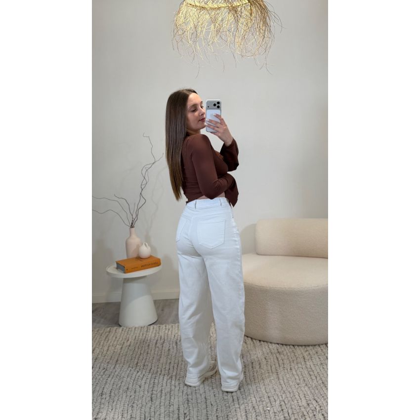 Calças Balloon Brancas Monday