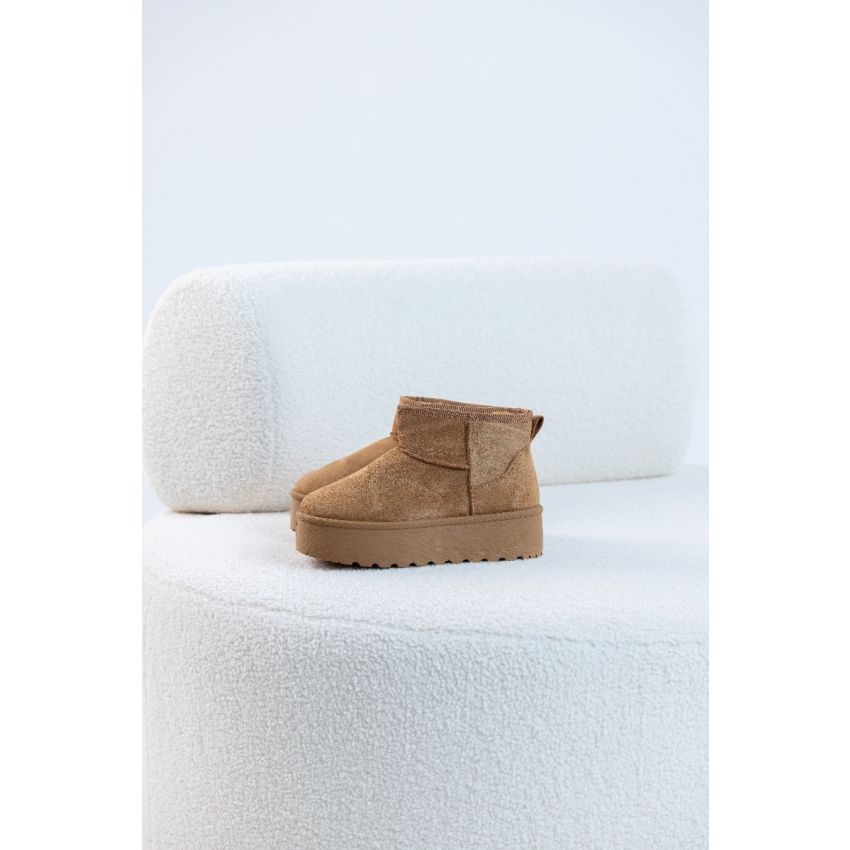 Bota Pantufa Camel