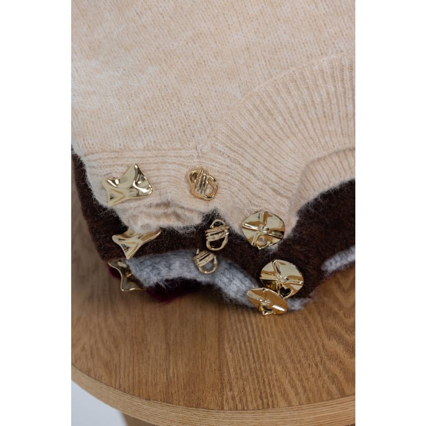 Malha Botões Dourados