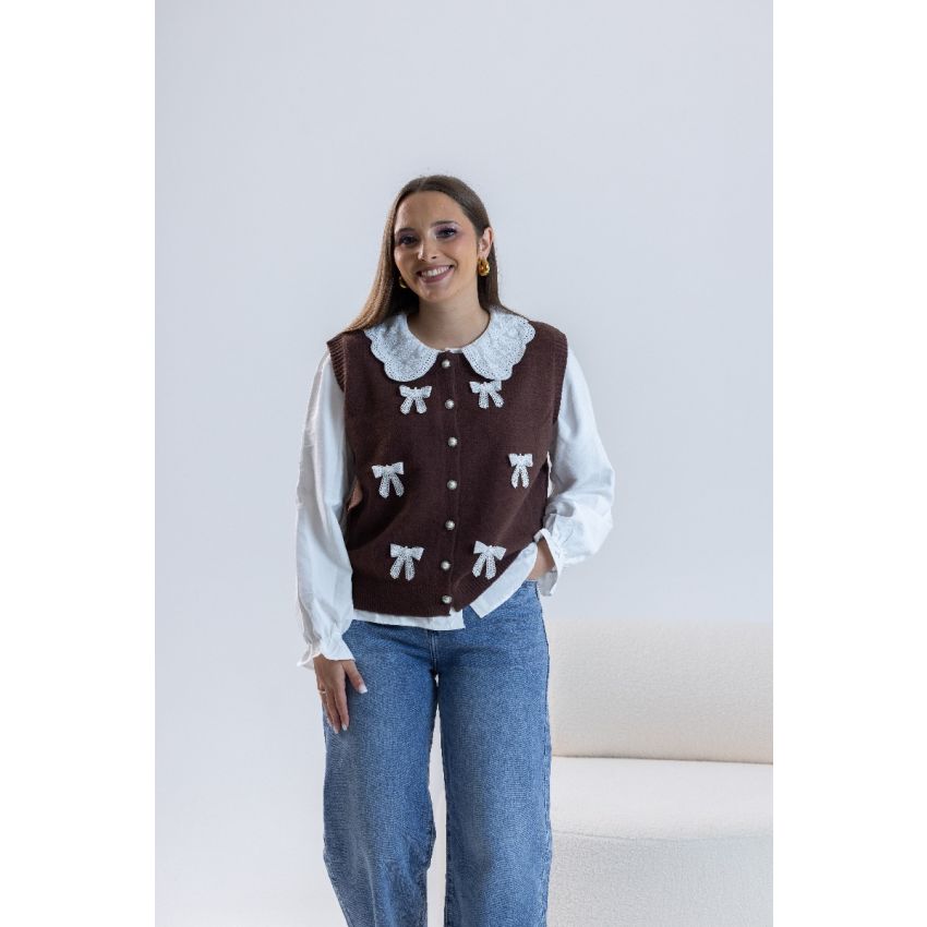 Duo: Camisa & Colete Laços