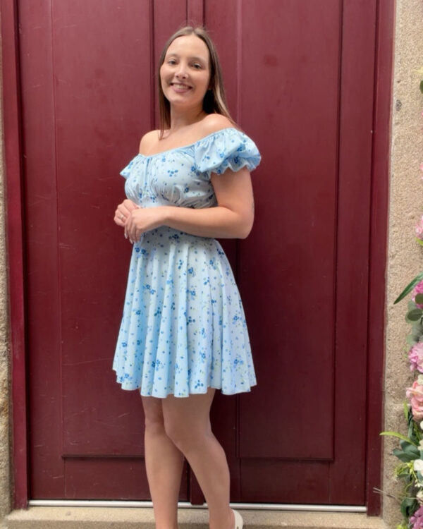Vestido Curto Flores