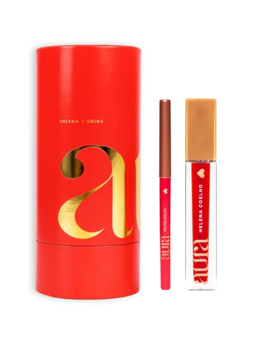 Coffret Aura Signature Lips Unbreakable Red