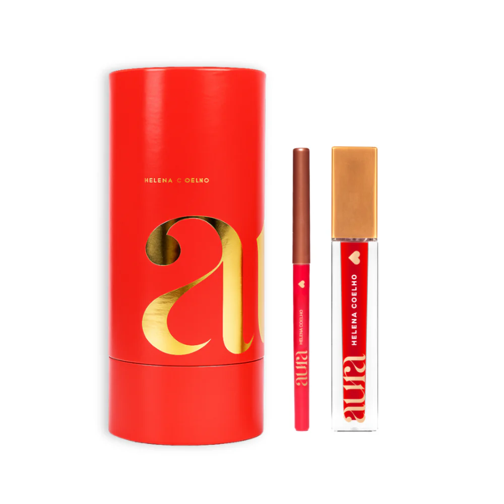 Coffret Aura Signature Lips Unbreakable Red
