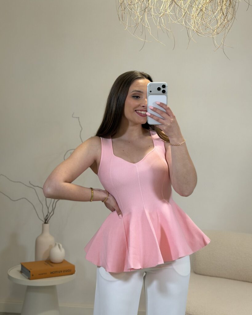 Blusa Aurora peplum