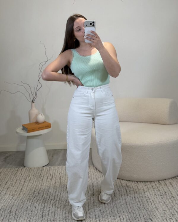 Calças Balloon Brancas Monday