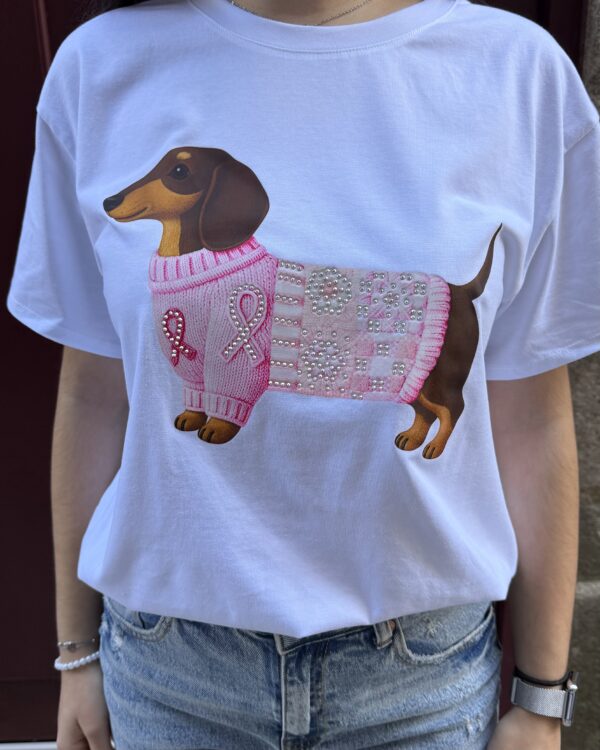 T-shirt Salsicha com Camisola