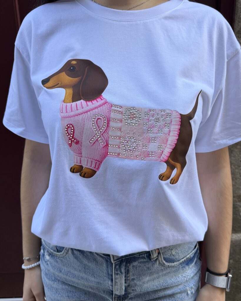 T-shirt Salsicha com Camisola