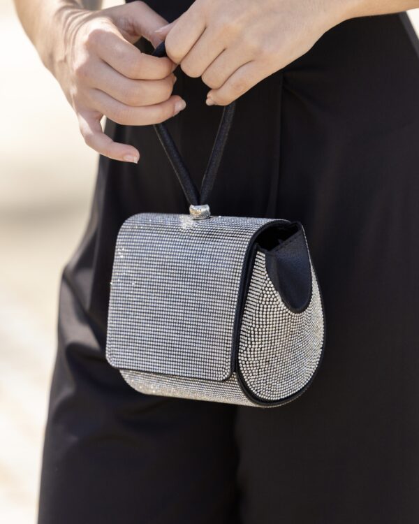 Clutch Brilhos Prateada