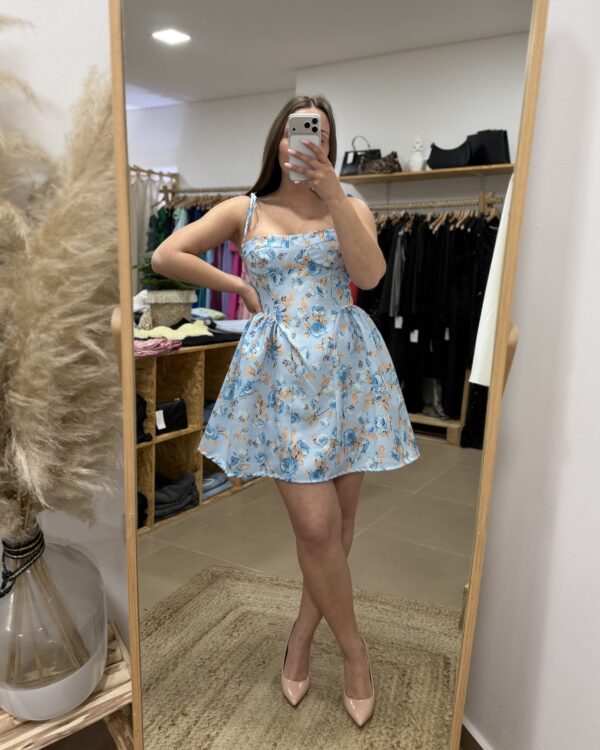 Vestido Curto Roses