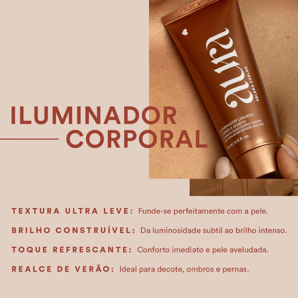 Iluminador Líquido Corpo e Rosto Aura - Image 3