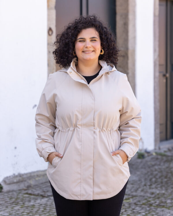 Parka Bege Impermeável