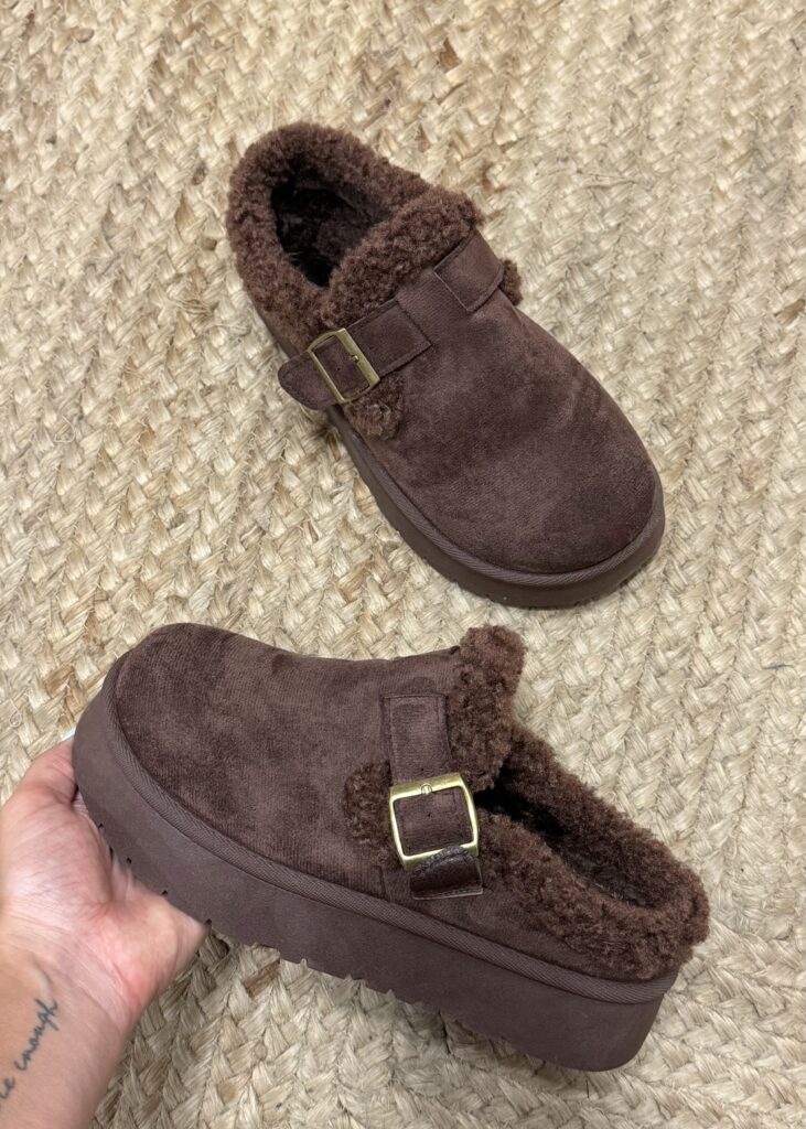 Mules Pantufa Castanho Escuro